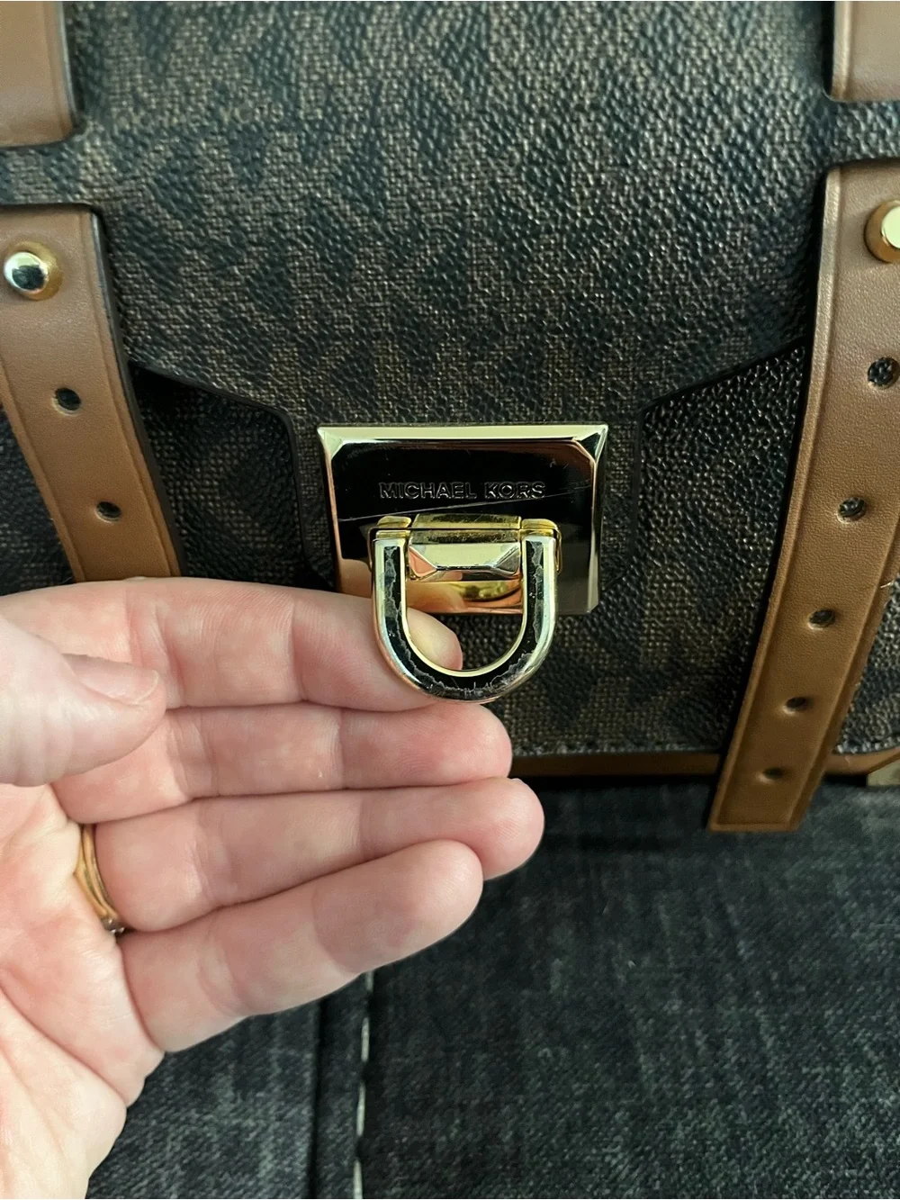 Michael Kors monogram satchel